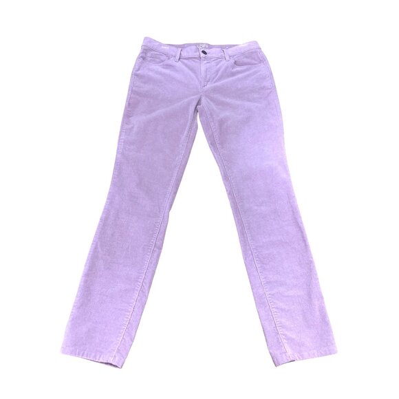 Ann Taylor LOFT Light Purple Modern Skinny Corduroy Dress Pants Size 6 - Picture 1 of 11